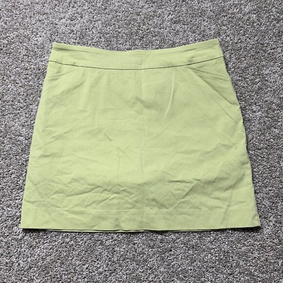 Coral Bay Womens Sz L Light Green Skirt Hidden Elastic Waist NWT - Picture 9 of 9